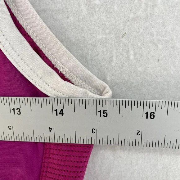 Nike Tank Top Womens Medium Pink Dri- Fit Cropped Logo Breathable Pullover - Picture 4 of 7